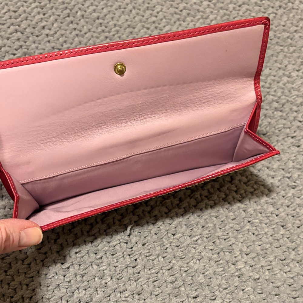 Coach Legacy Vintage Red Leather Turnlock Wallet - Picture 5 of 5